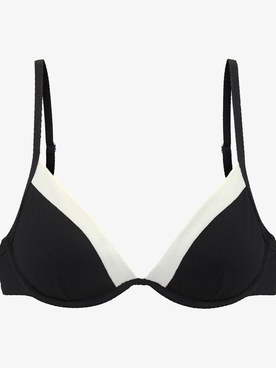 Haut de maillot de bain à armatures avec bonnets amovibles et bretelles réglables