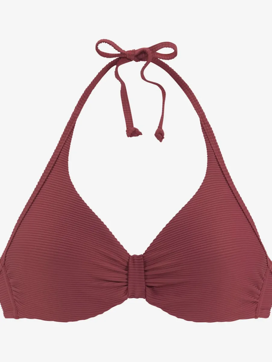 Haut de maillot de bain à armatures avec nouage dos