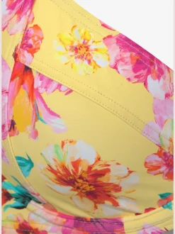 Haut de maillot de bain à armatures avec motifs floraux