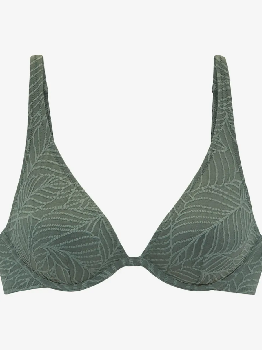 Haut de maillot de bain à armatures avec bonnets amovibles et bretelles ajustables
