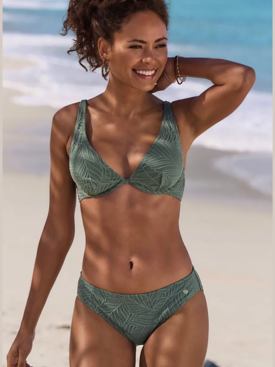 Haut de maillot de bain à armatures avec bonnets amovibles et bretelles ajustables