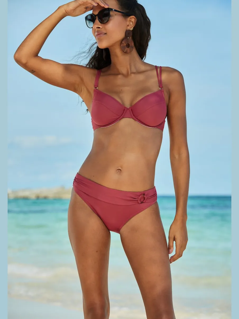 Haut de maillot de bain à armatures avec bretelles réglables