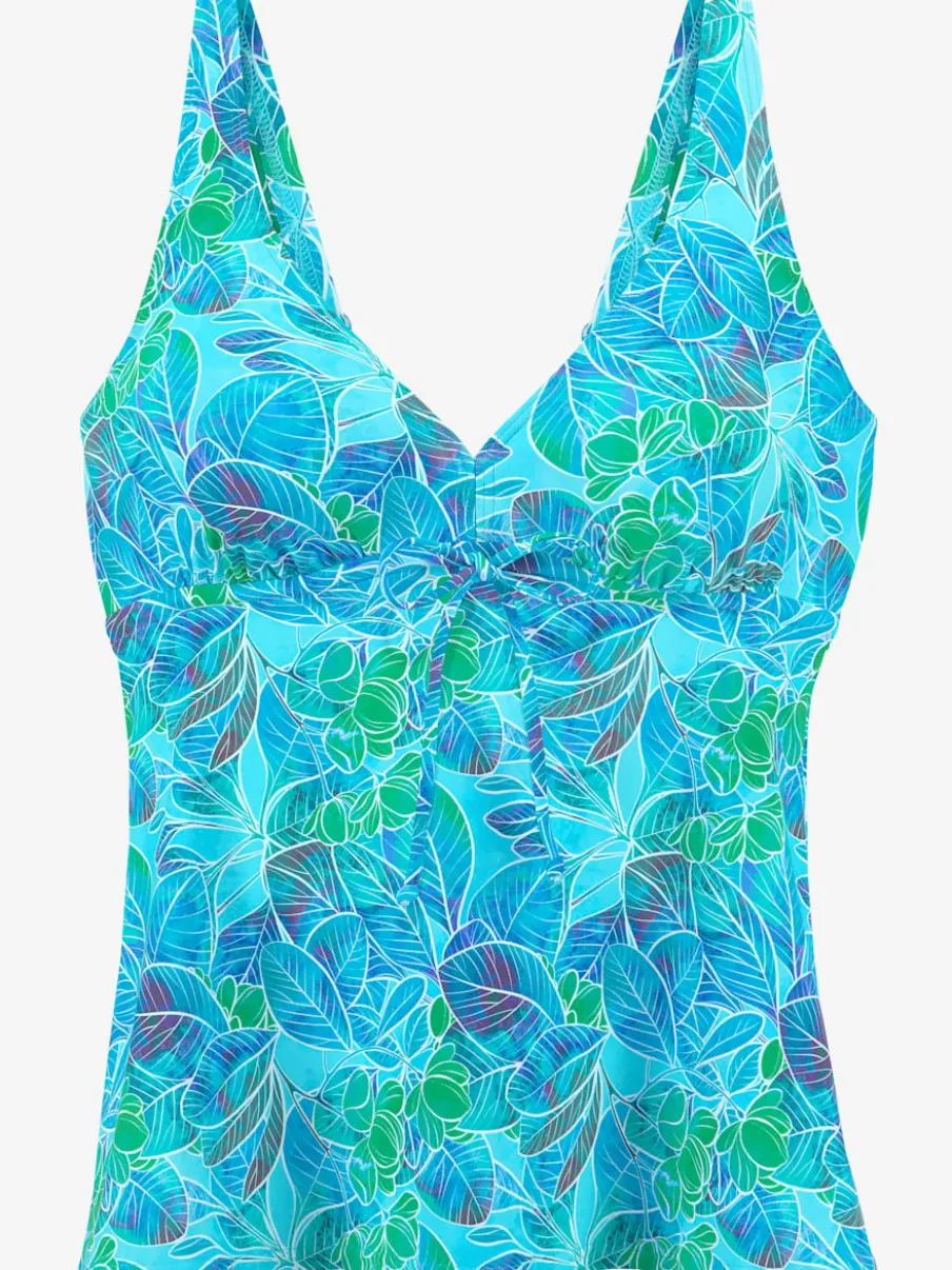 Haut de maillot de bain à armatures avec imprimé floral