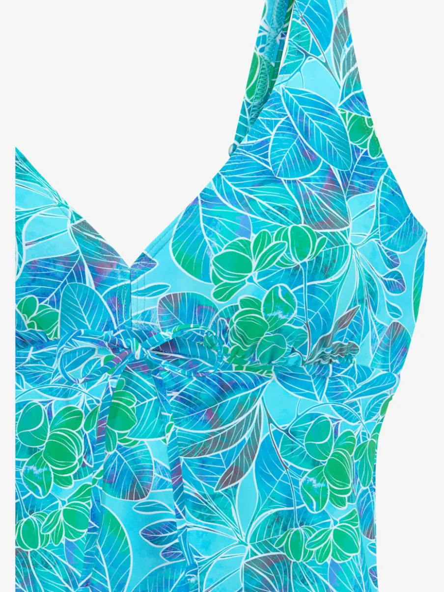 Haut de maillot de bain à armatures avec imprimé floral