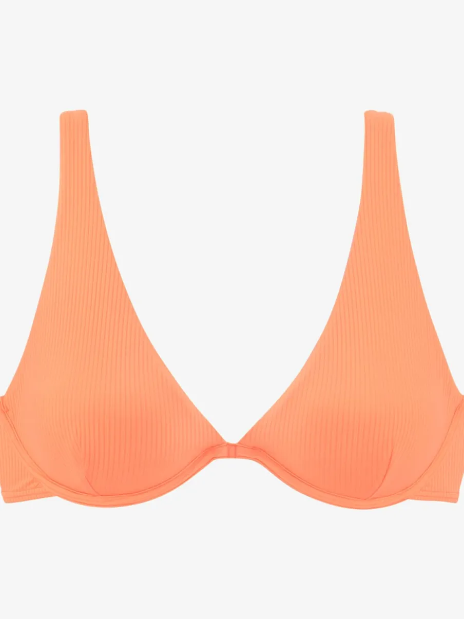 Haut de maillot de bain à armatures avec bonnets amovibles et bretelles réglables