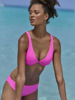 Haut de maillot de bain à armatures avec bonnets amovibles et bretelles réglables