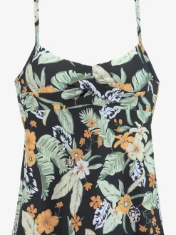 Haut de maillot de bain à armatures avec imprimé floral et bretelles réglables