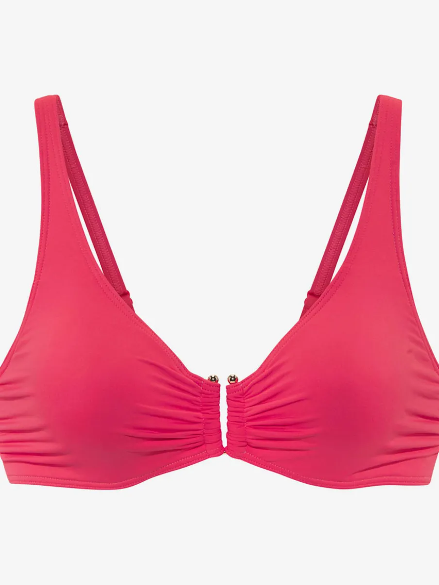 Haut de maillot de bain à armatures avec boucle décorative