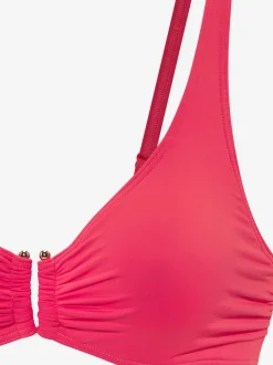 Haut de maillot de bain à armatures avec boucle décorative