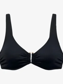 Haut de maillot de bain à armatures avec boucle décorative
