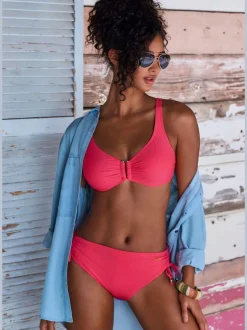 Haut de maillot de bain à armatures avec boucle décorative