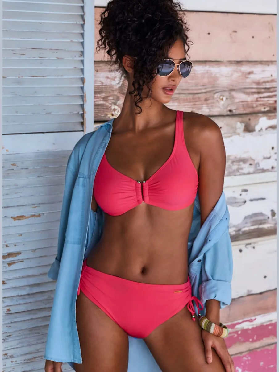Haut de maillot de bain à armatures avec boucle décorative