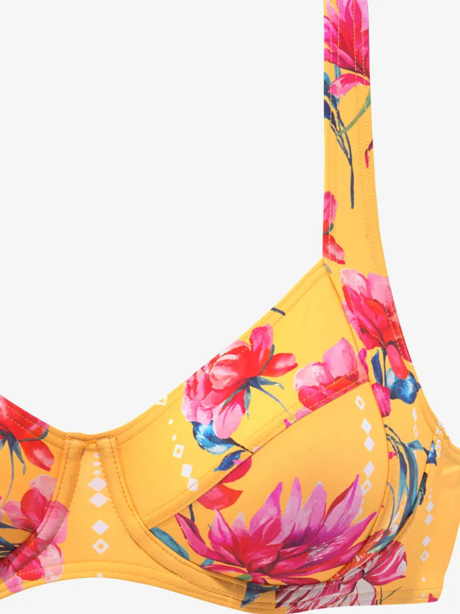 Haut de maillot de bain à armatures floral moderne