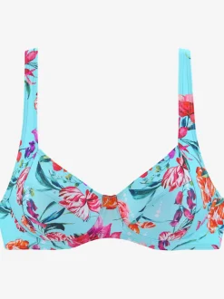 Haut de maillot de bain à armatures floral moderne