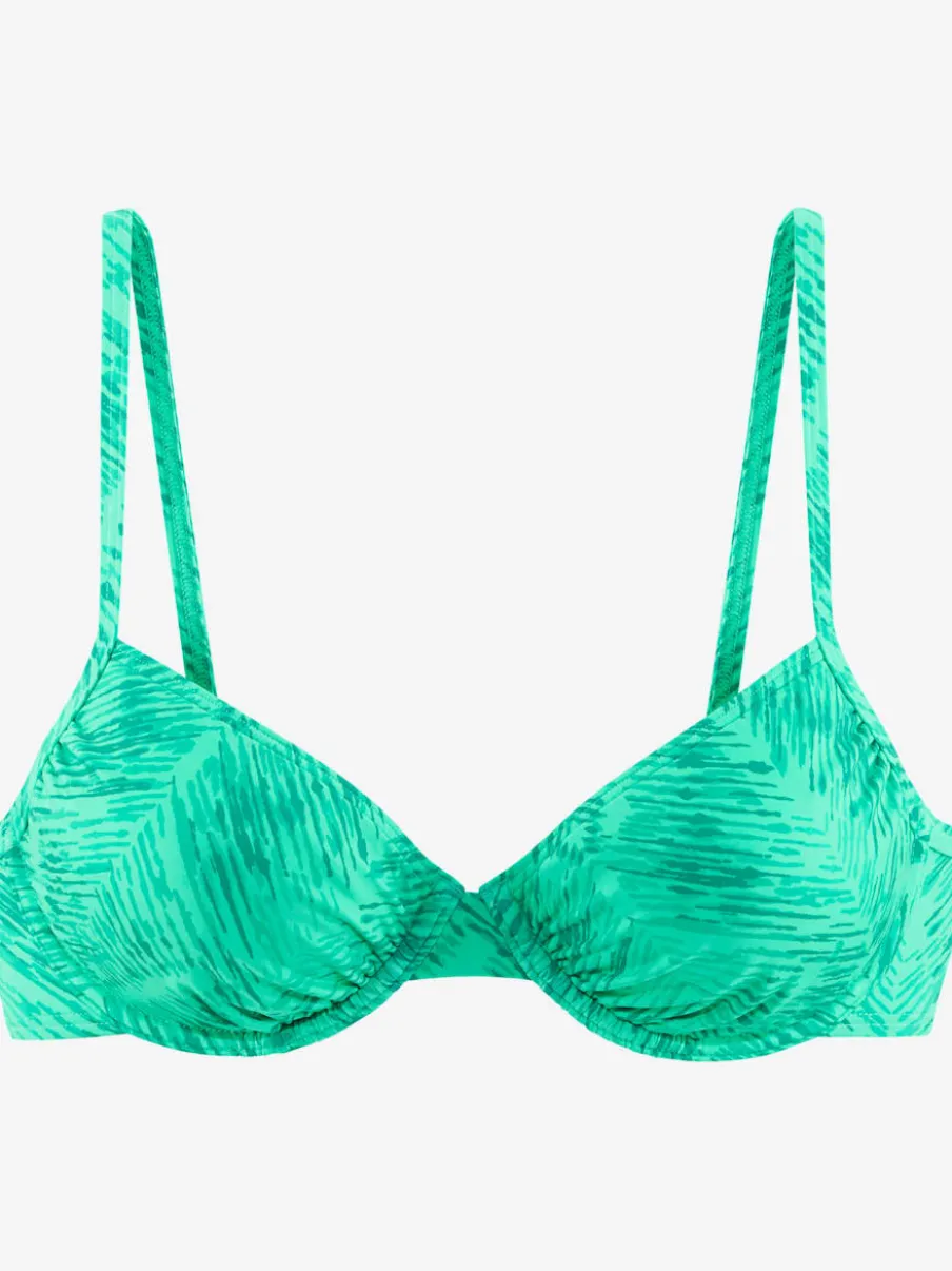 Haut de maillot de bain à armatures motifs graphiques ajustables