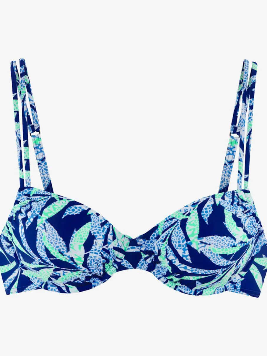 Haut de maillot de bain avec armatures et imprimé fleuri