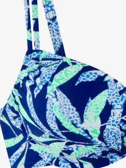 Haut de maillot de bain avec armatures et imprimé fleuri