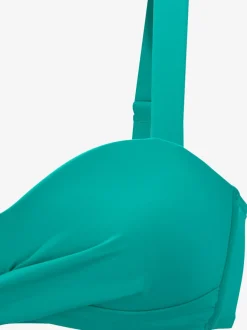 Haut de maillot de bain avec bretelles réglables et bonnet doux