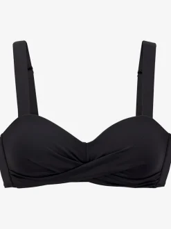 Haut de maillot de bain avec bretelles réglables et bonnet doux