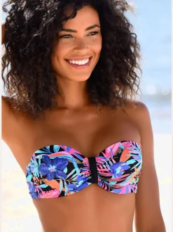 Haut de maillot de bain bandeau avec bonnets rembourrés