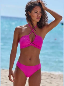 Haut de maillot de bain bandeau avec bonnets amovibles