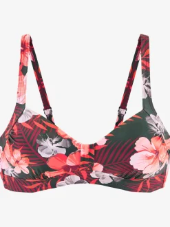 Haut de maillot de bain bandeau avec bonnets rembourrés et larges bretelles réglables