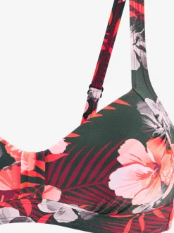 Haut de maillot de bain bandeau avec bonnets rembourrés et larges bretelles réglables