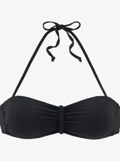 Haut de maillot de bain bandeau avec bonnets amovibles et bretelles ajustables