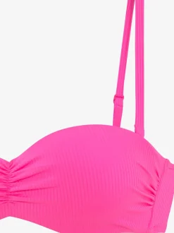 Haut de maillot de bain bandeau avec bonnets rembourrés et bretelles amovibles