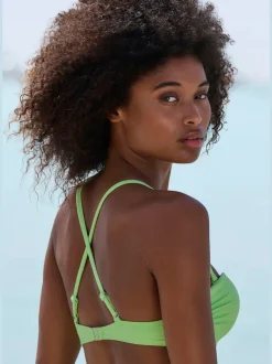 Haut de maillot de bain bandeau avec bonnets rembourrés et bretelles amovibles