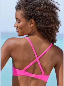 Haut de maillot de bain bandeau avec bonnets rembourrés et bretelles amovibles
