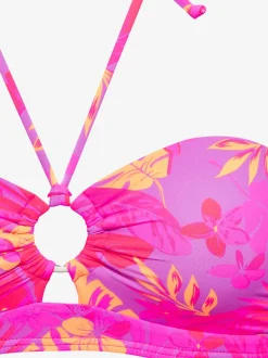 Haut de maillot de bain bandeau haut de maillot de bain avec imprimé floral intégral