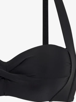 Haut de maillot de bain bandeau avec bretelles réglables et bonnets rembourrés