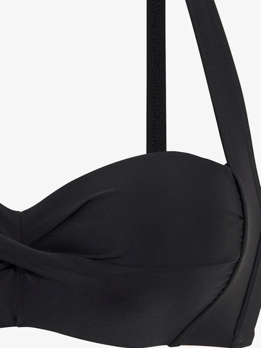 Haut de maillot de bain bandeau avec bretelles réglables et bonnets rembourrés