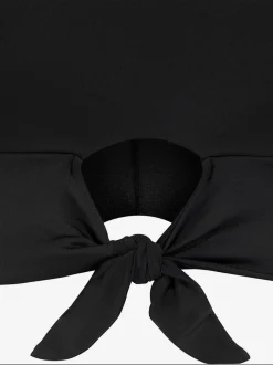 Haut de maillot de bain court avec col rond et recyclé