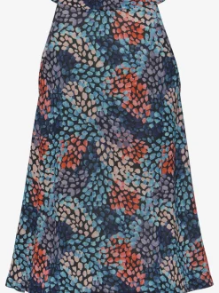 Haut de plage avec encolure américaine à motif fleuri