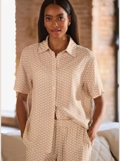 Haut de pyjama avec superbe imprimé sur toute la surface