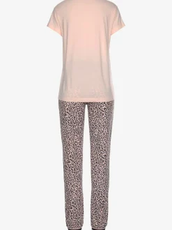 Haut de pyjama manches courtes à encolure ronde