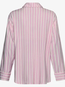 Haut de pyjama à manches longues et col t-shirt