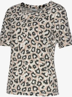 Haut de pyjama t-shirt confortable avec manches mi-longues