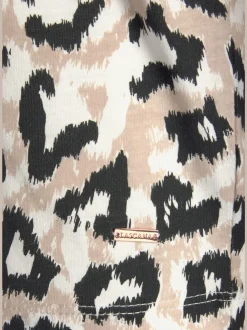 Haut de pyjama t-shirt confortable avec manches mi-longues