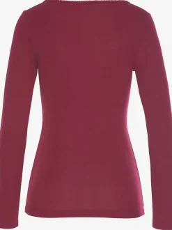 Haut de pyjama t-shirt côtelé ultra-doux