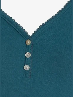 Haut de pyjama t-shirt côtelé ultra-doux