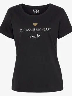 Haut de pyjama t-shirt de nuit avec imprimé devant