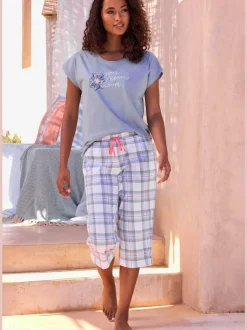 Haut de pyjama t-shirt de nuit avec joli imprimé devant