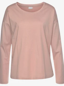 Haut de pyjama t-shirt à manches longues décontracté
