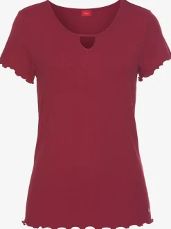 Haut de pyjama t-shirt à manches courtes avec encolure ronde