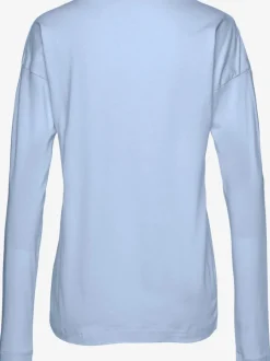 Haut de pyjama t-shirt à manches longues avec imprimé devant