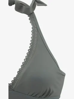 Haut de tankini à armatures avec col V et nouage
