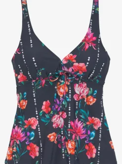 Haut de tankini à armatures imprimé floral avec encolure V